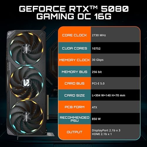 GIGABYTE RTX 5080 WINDFORCE 16GB