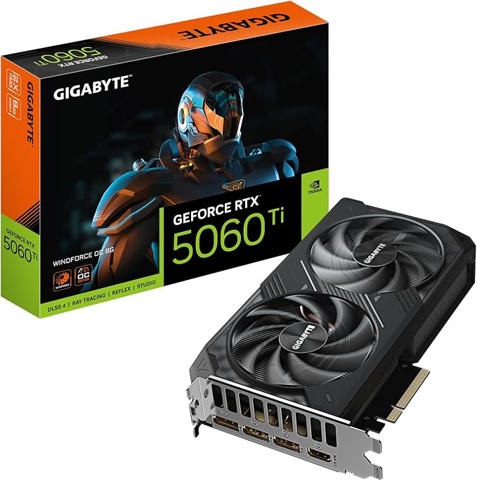 GIGABYTE GeForce RTX 5060 Ti WINDFORCE OC 8G Graphics Card